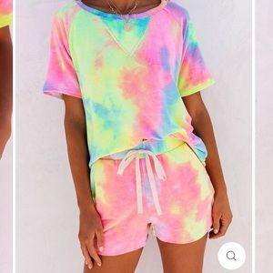 Vici Tie Dye Loungewear, Size Small